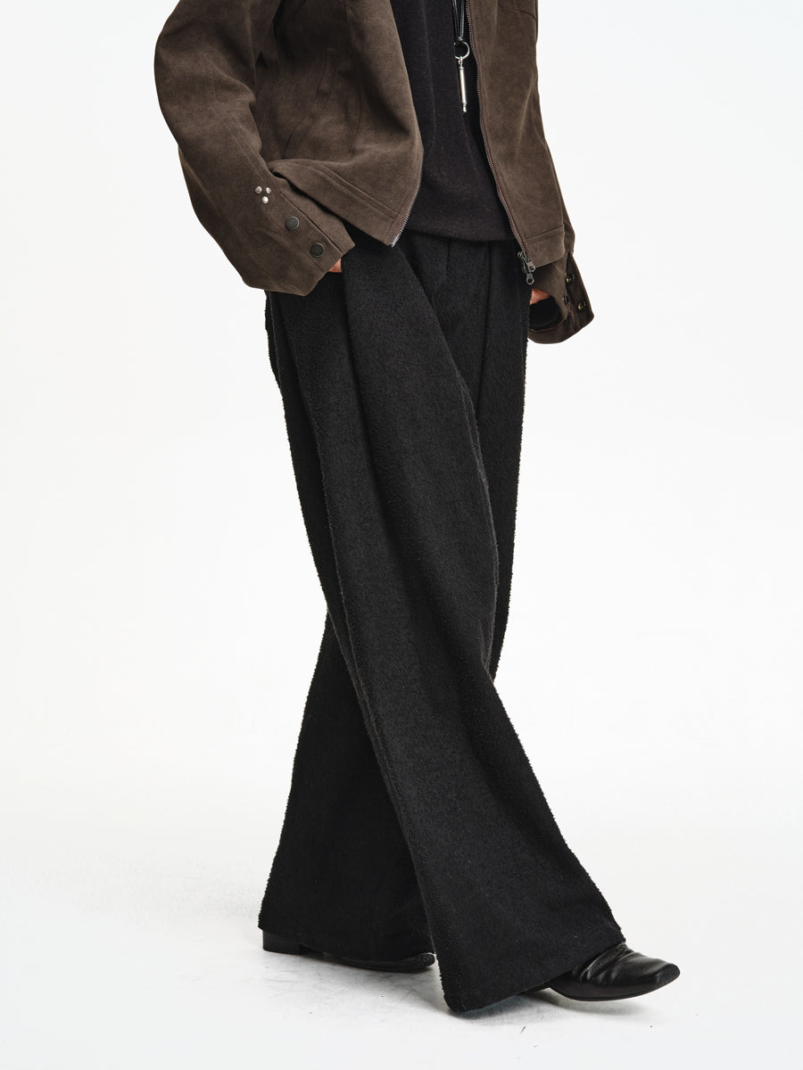 Custom-Woven Twill Casual Pants