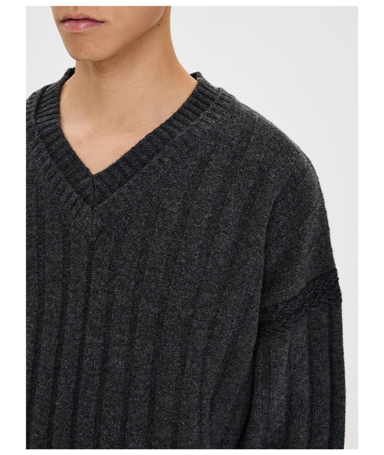 Double V-Neck Sweater