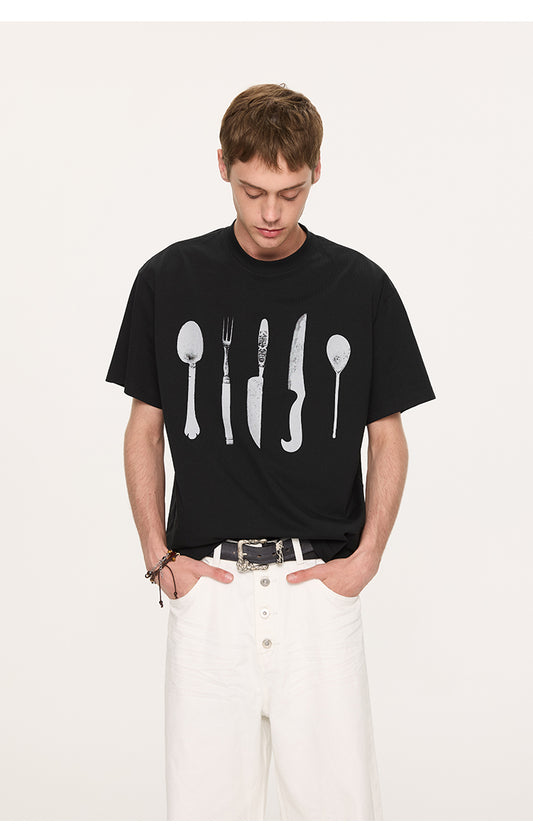 Printed simple T-shirt