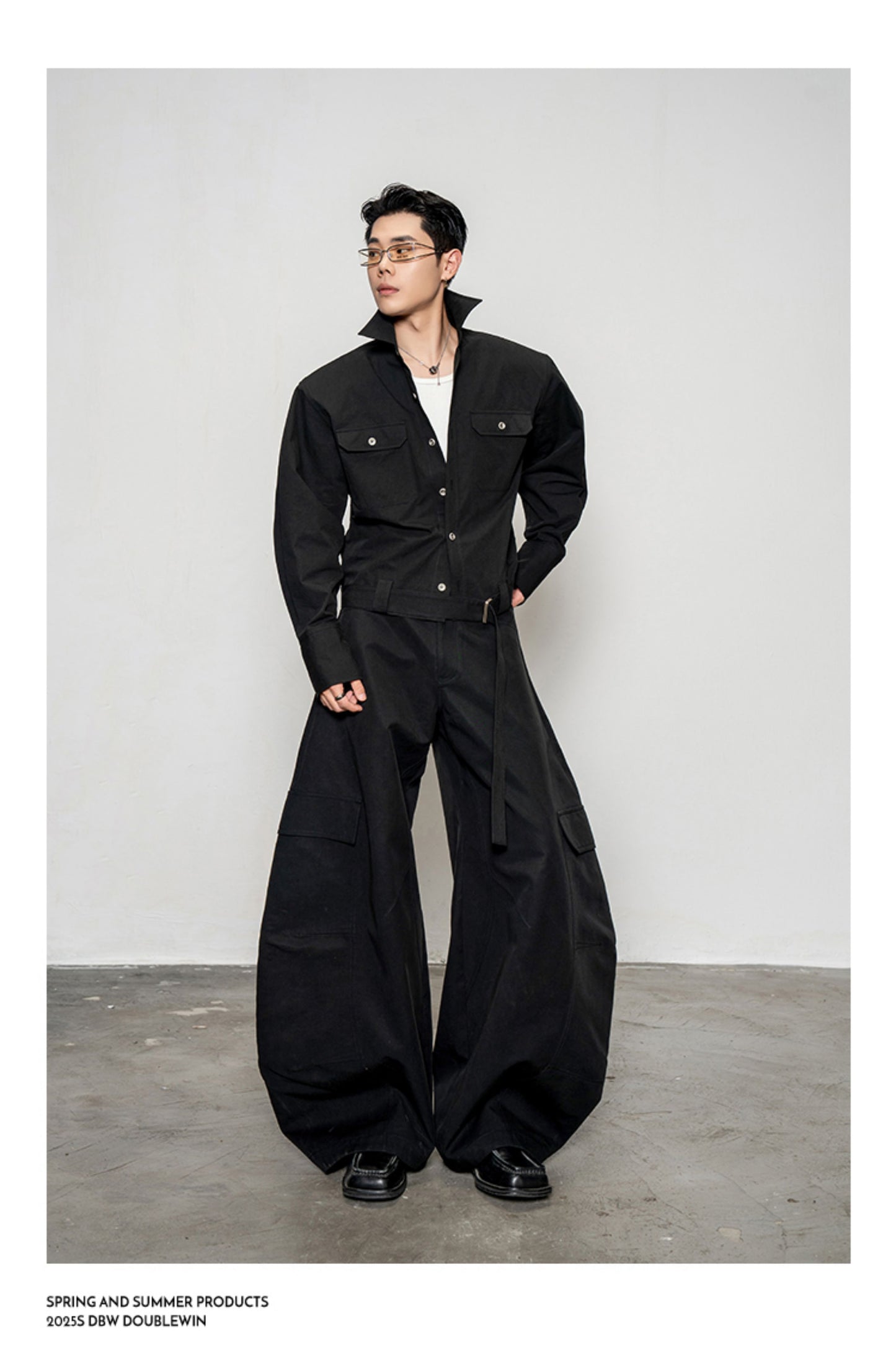 Large Pocket Wide Leg Pants