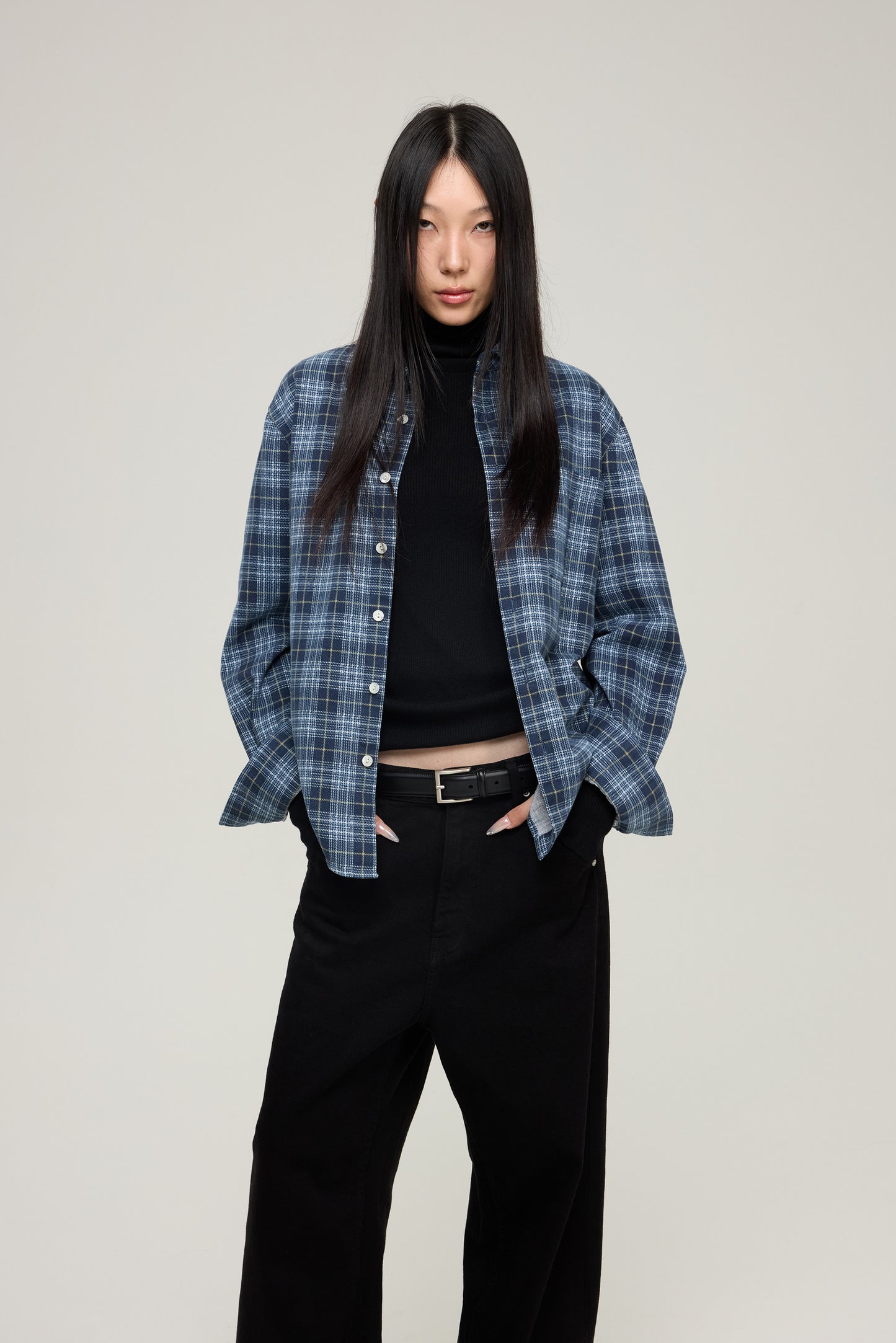 Faux flannel shirt