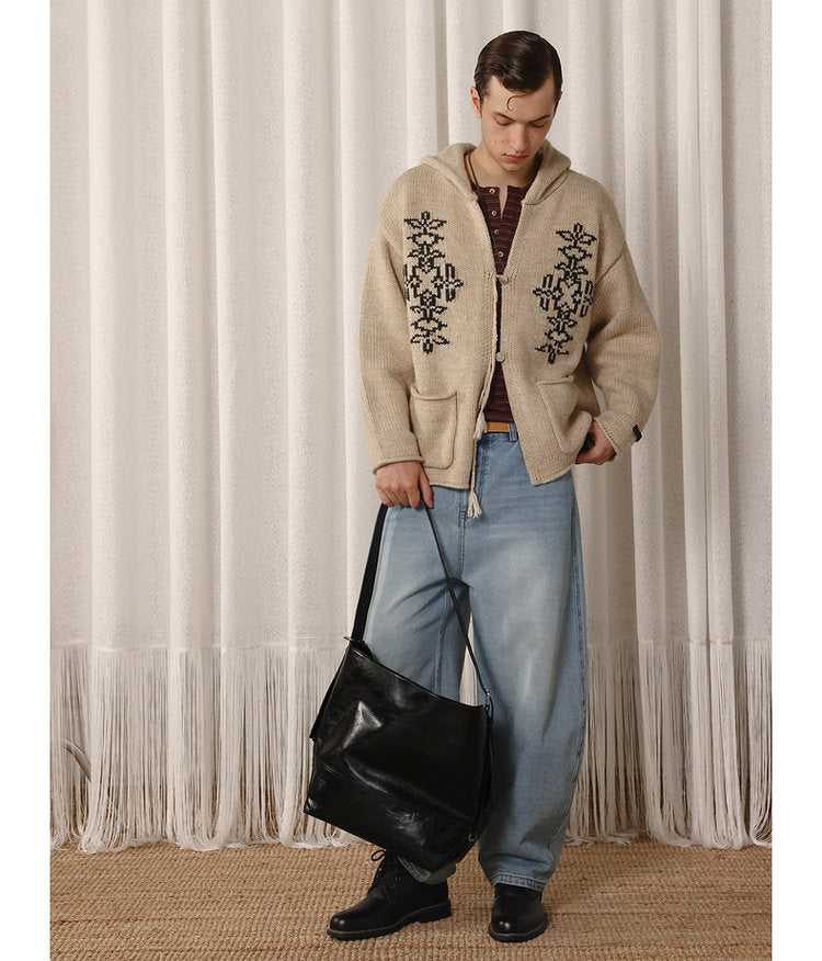 Oil-Waxed Leather Tote Bag