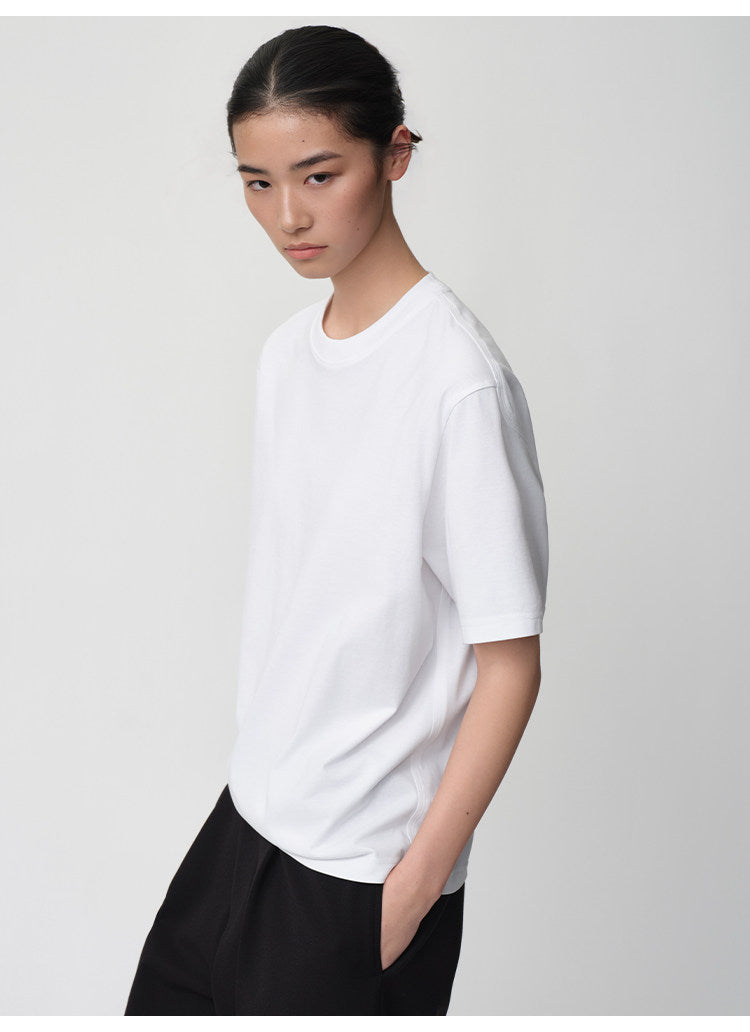 Relaxed-Fit Basic Round-Neck T-Shirt