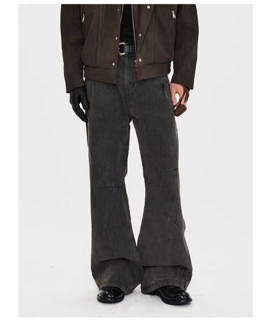 Loose Flare Denim Pants