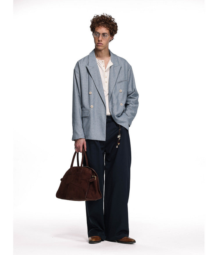 Minimalist Linen Blend Jacket