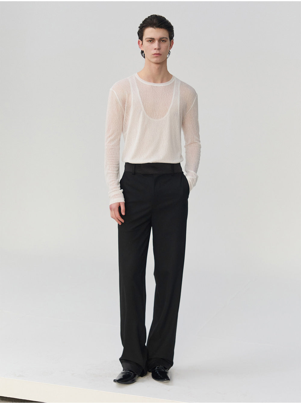 Gender-Neutral Waist Panel Casual Pants
