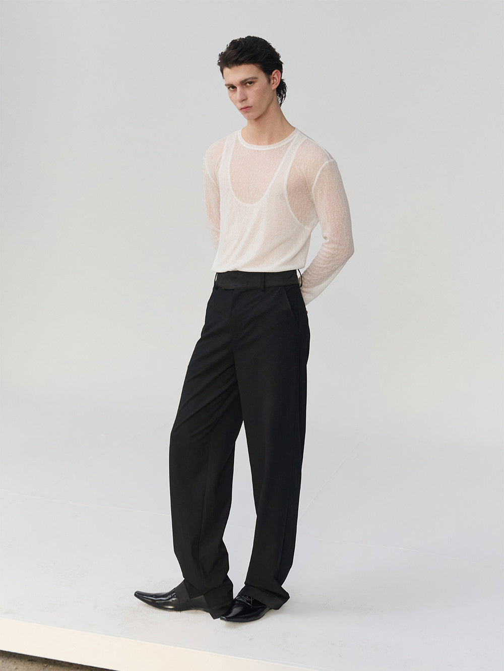 Gender-Neutral Waist Panel Casual Pants