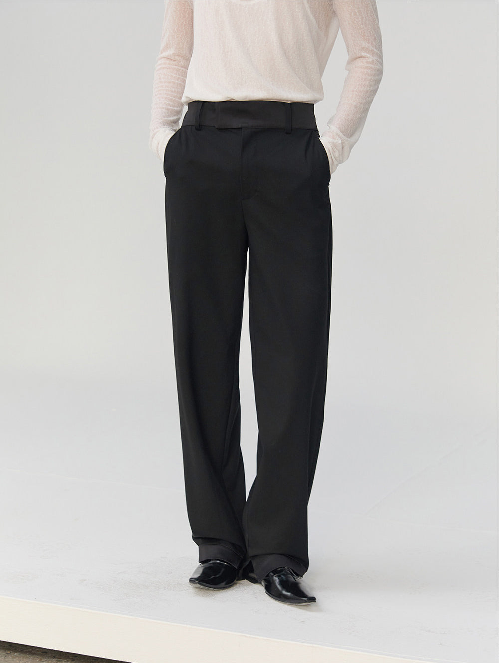 Gender-Neutral Waist Panel Casual Pants