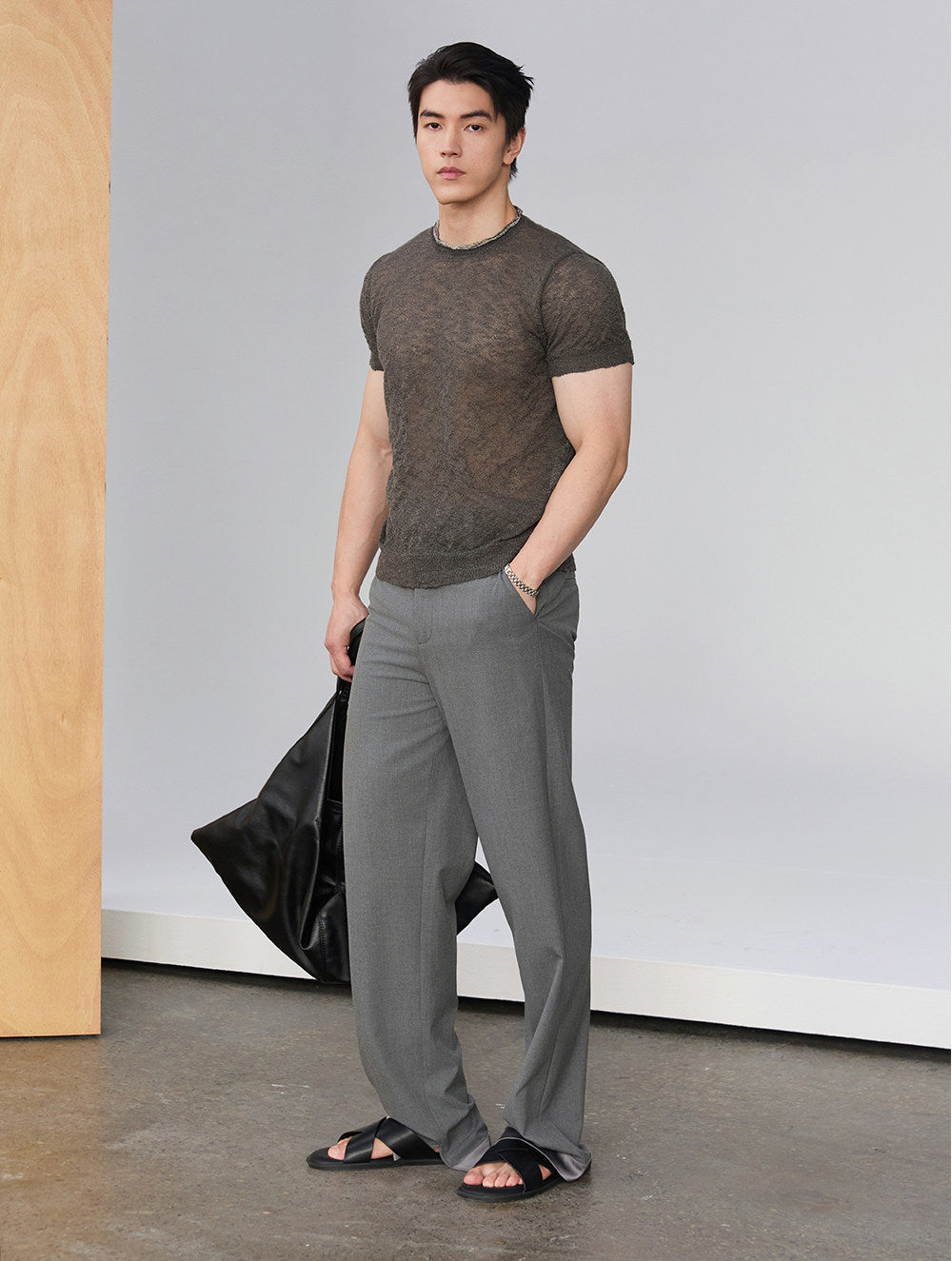 Gender-Neutral Waist Panel Casual Pants