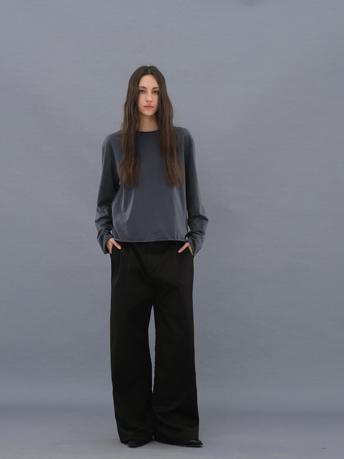 T-shirt with Roll-Up Sleeves
