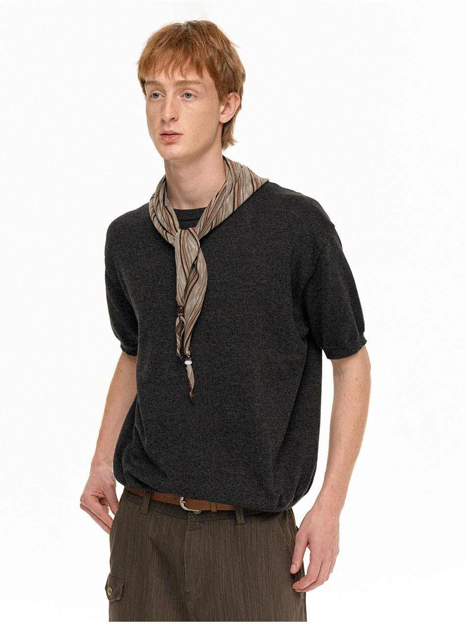 Round-Neck Casual Shirt