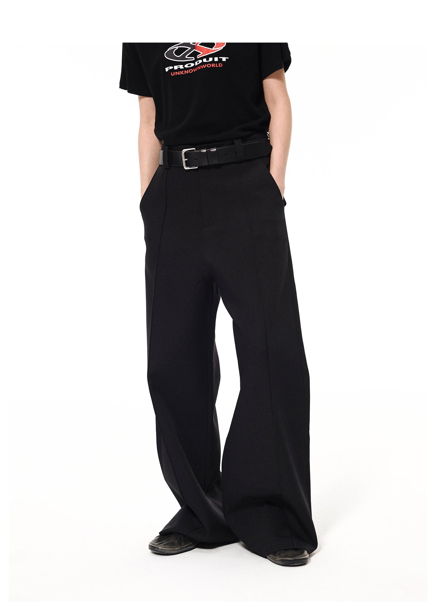 Luxury matte texture unisex fitted pants 