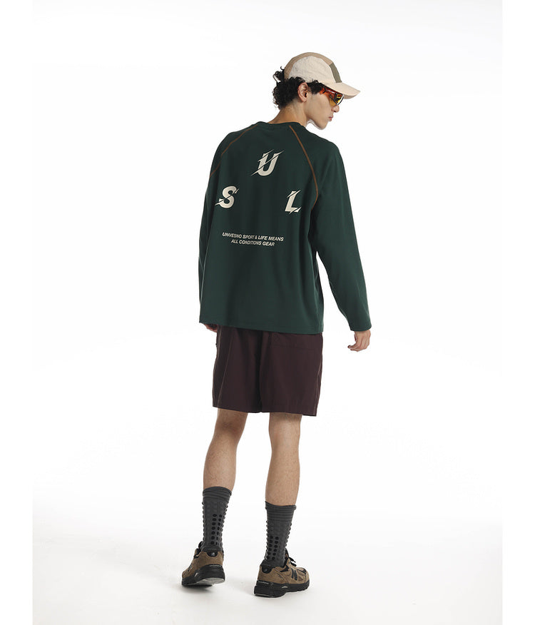 Contrast Color Raglan T-Shirt