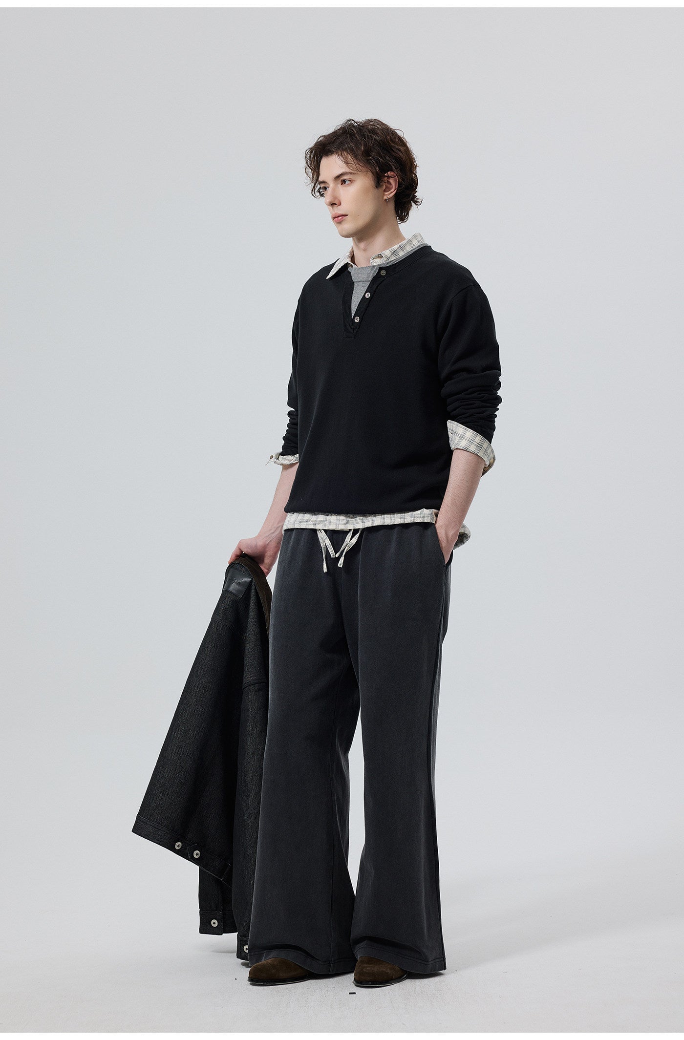 Faux Two-Piece Sweater