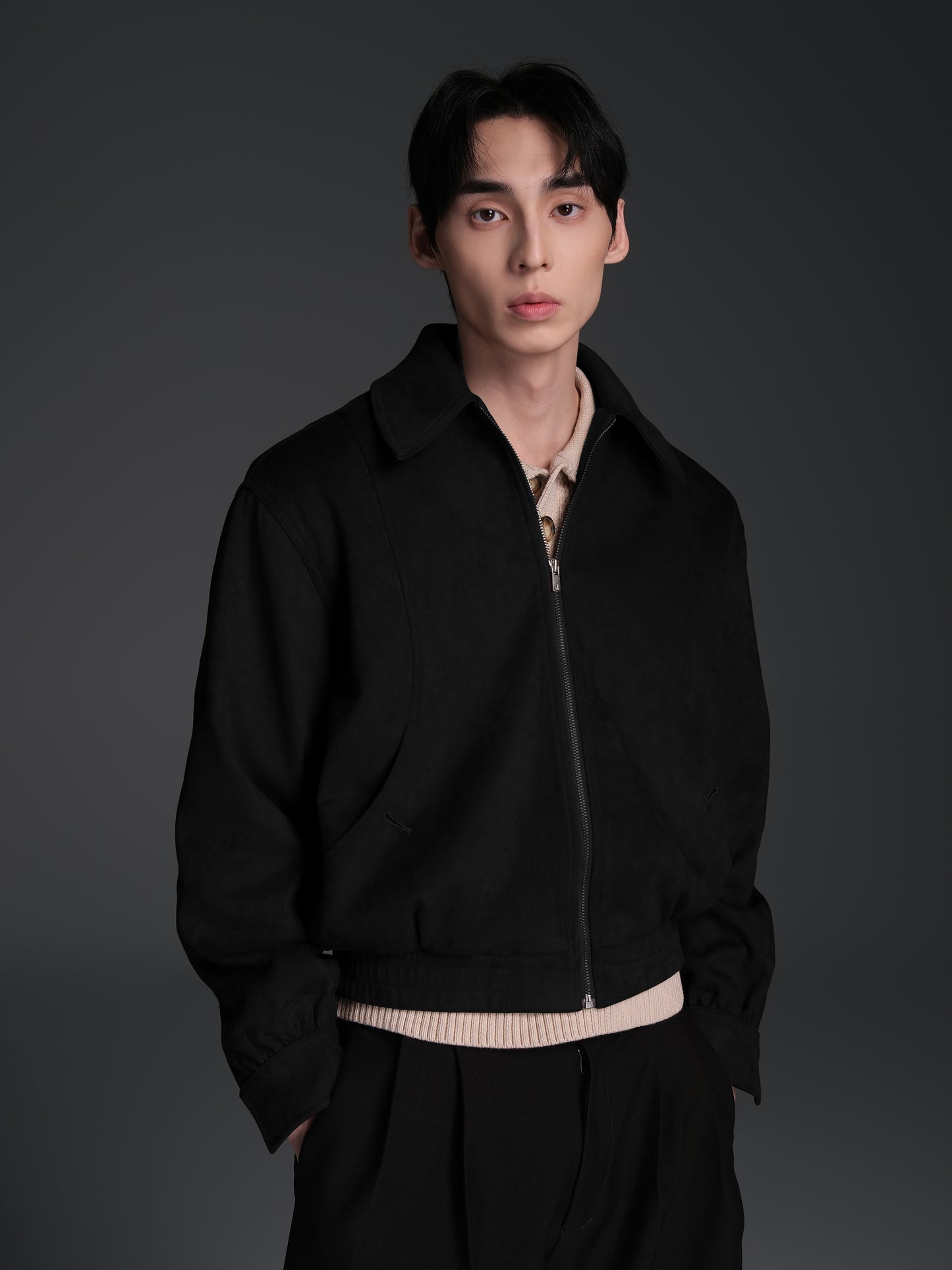 Wide Waist Balloon Jacket