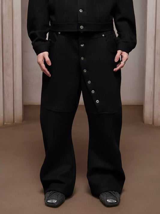 Curve Long Button Sweatpants