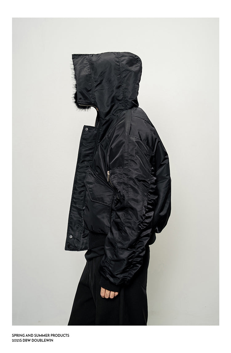 Large Fur Flight Jacket