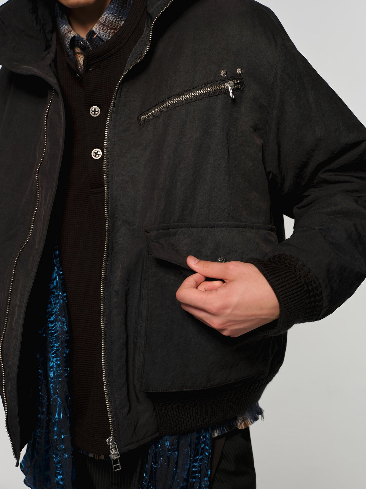 High-Neck Cotton Jacket