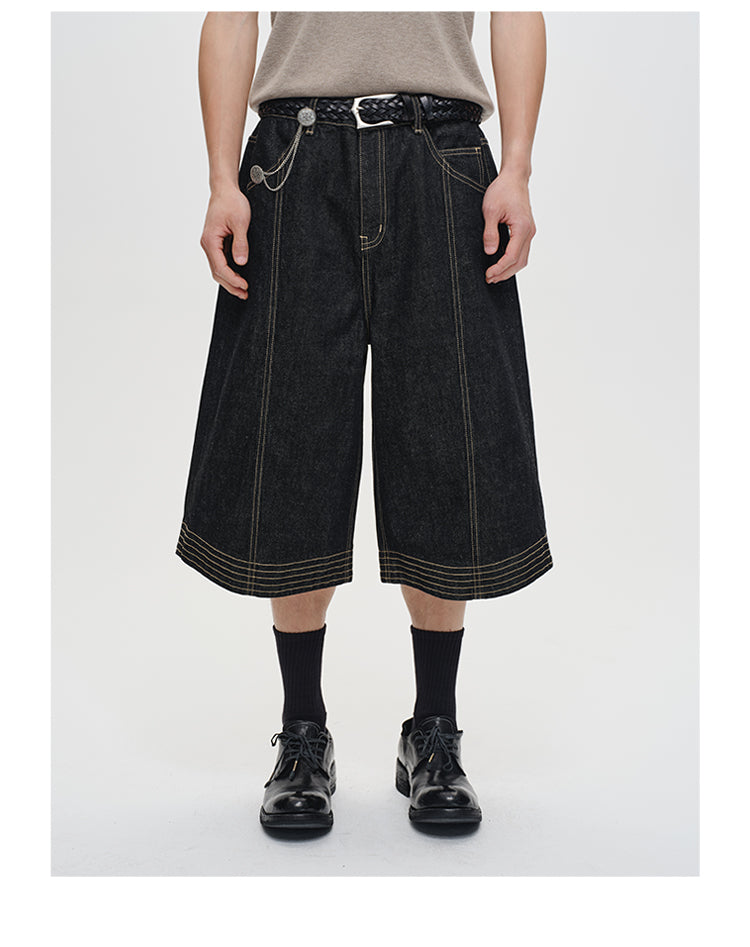 Original denim cropped pants