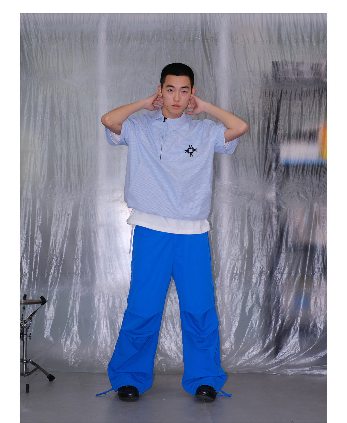 Pleated Paratrooper Pants