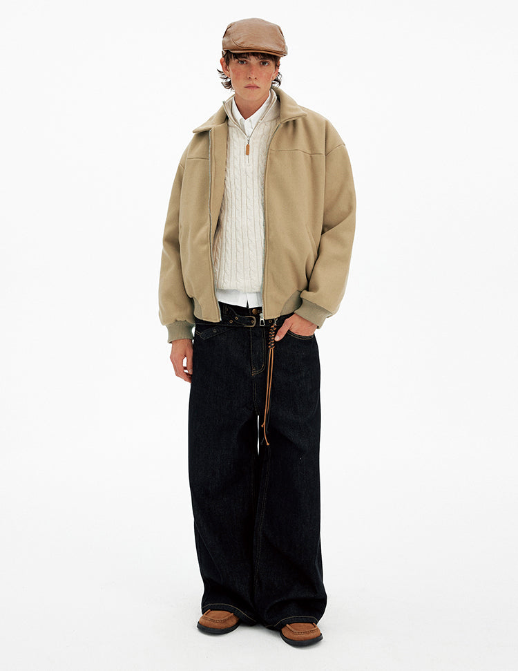 High-End Style Stand Collar Coat