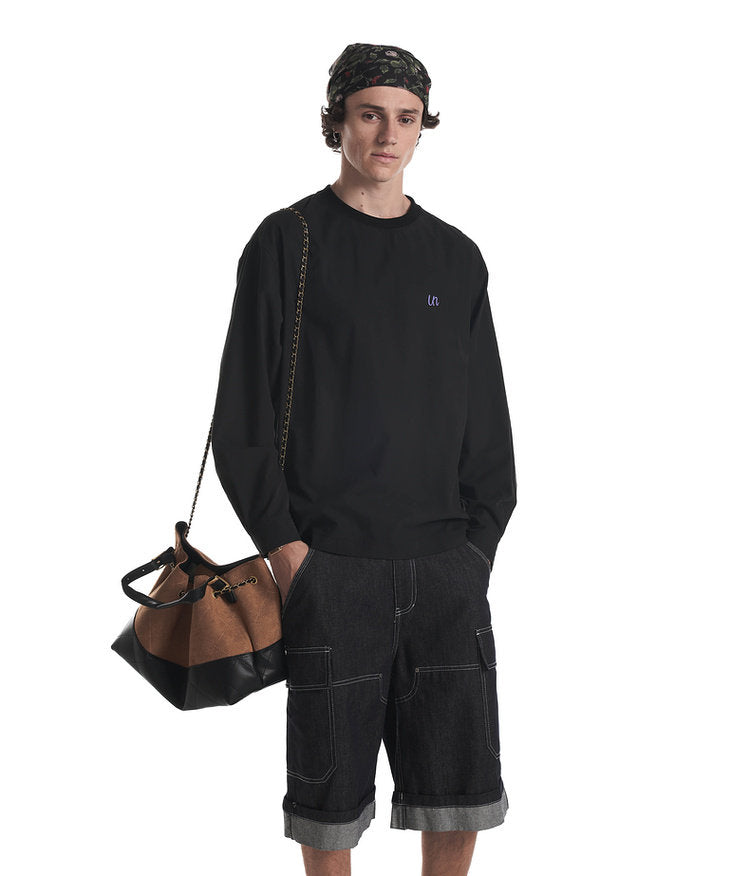 Embroidered Crew Neck T-Shirt