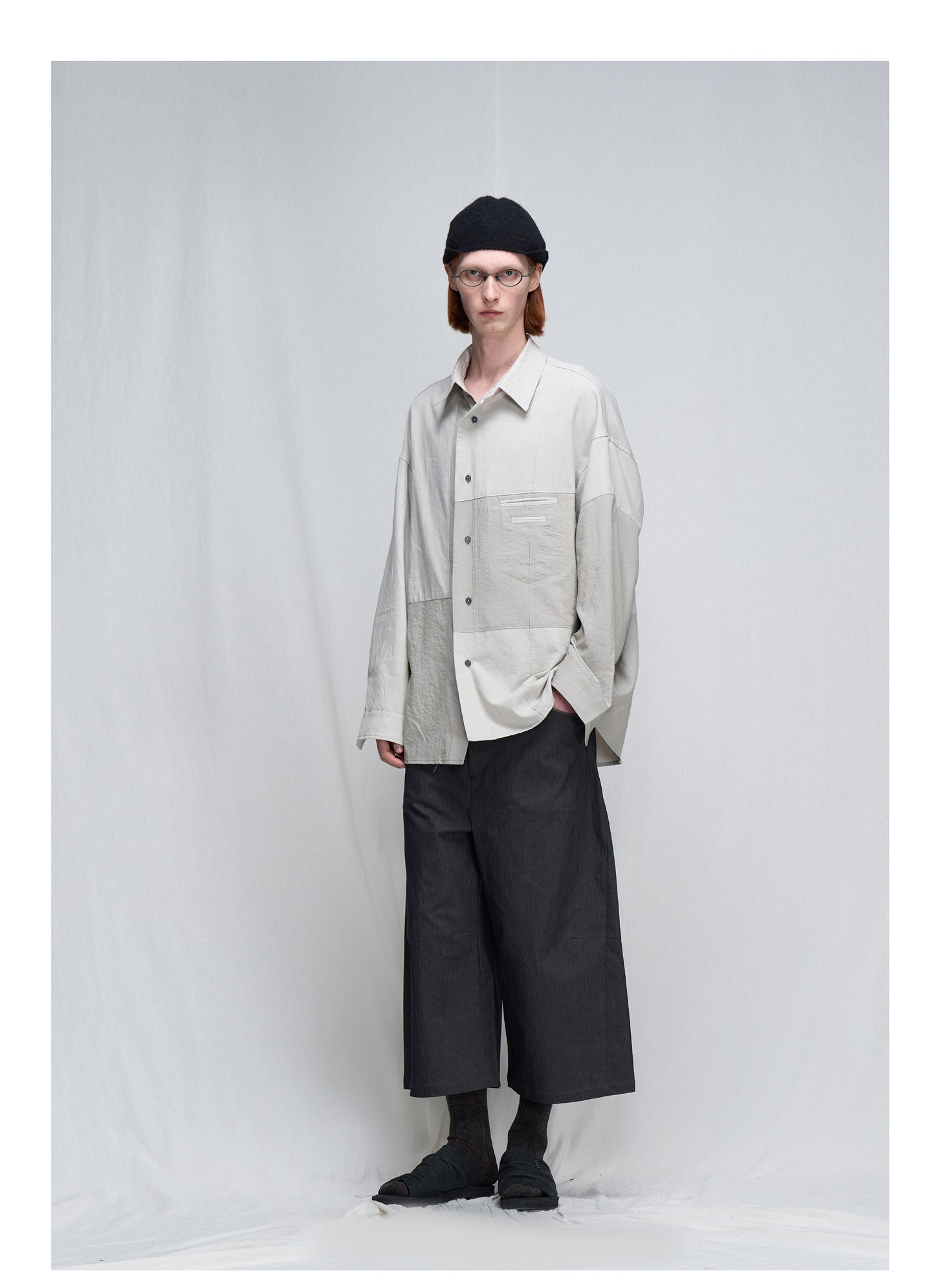 Loose-fitting Patchwork Shirt