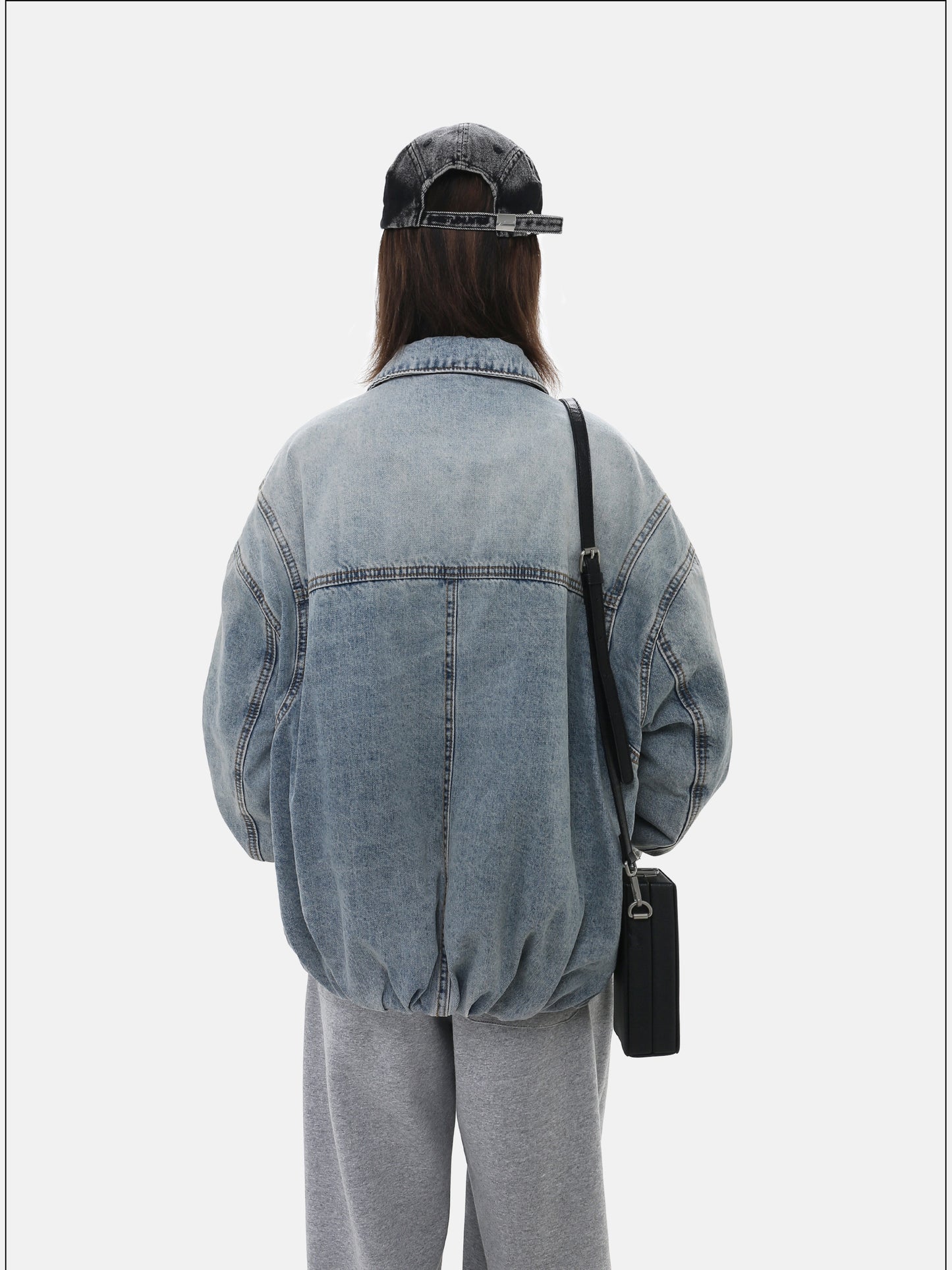 Unisex Quilted Denim Jacket