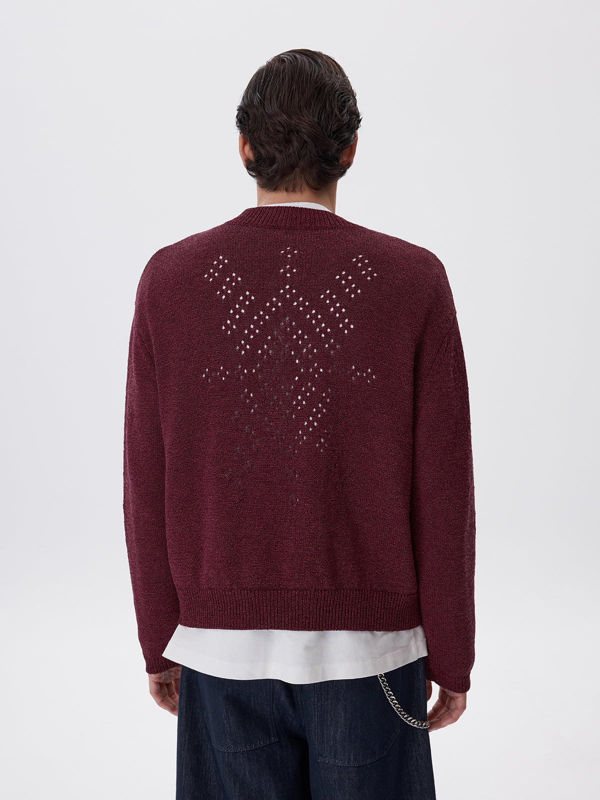 Beaded Zipper Cardigan