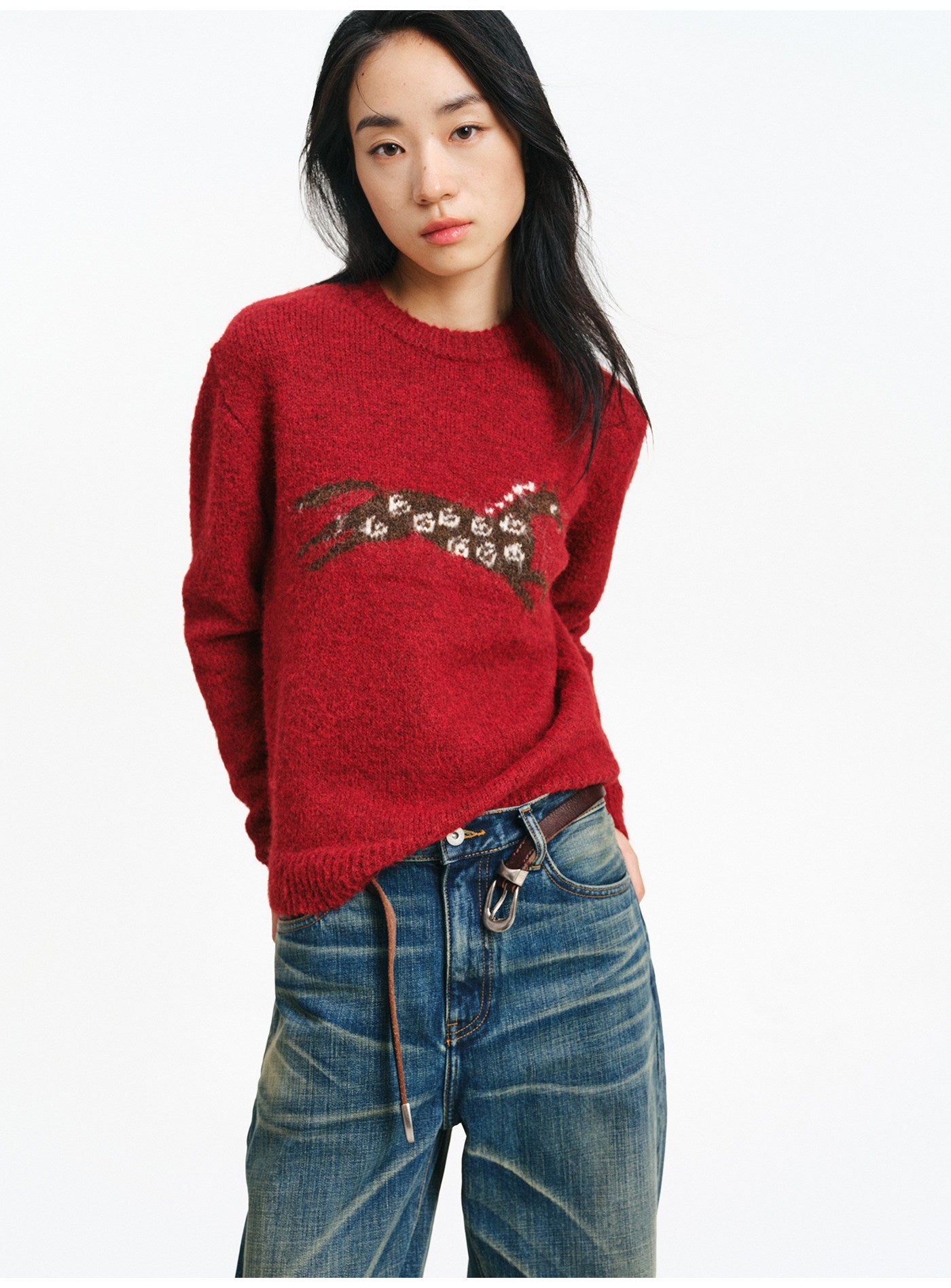 Jacquard Pullover Sweater