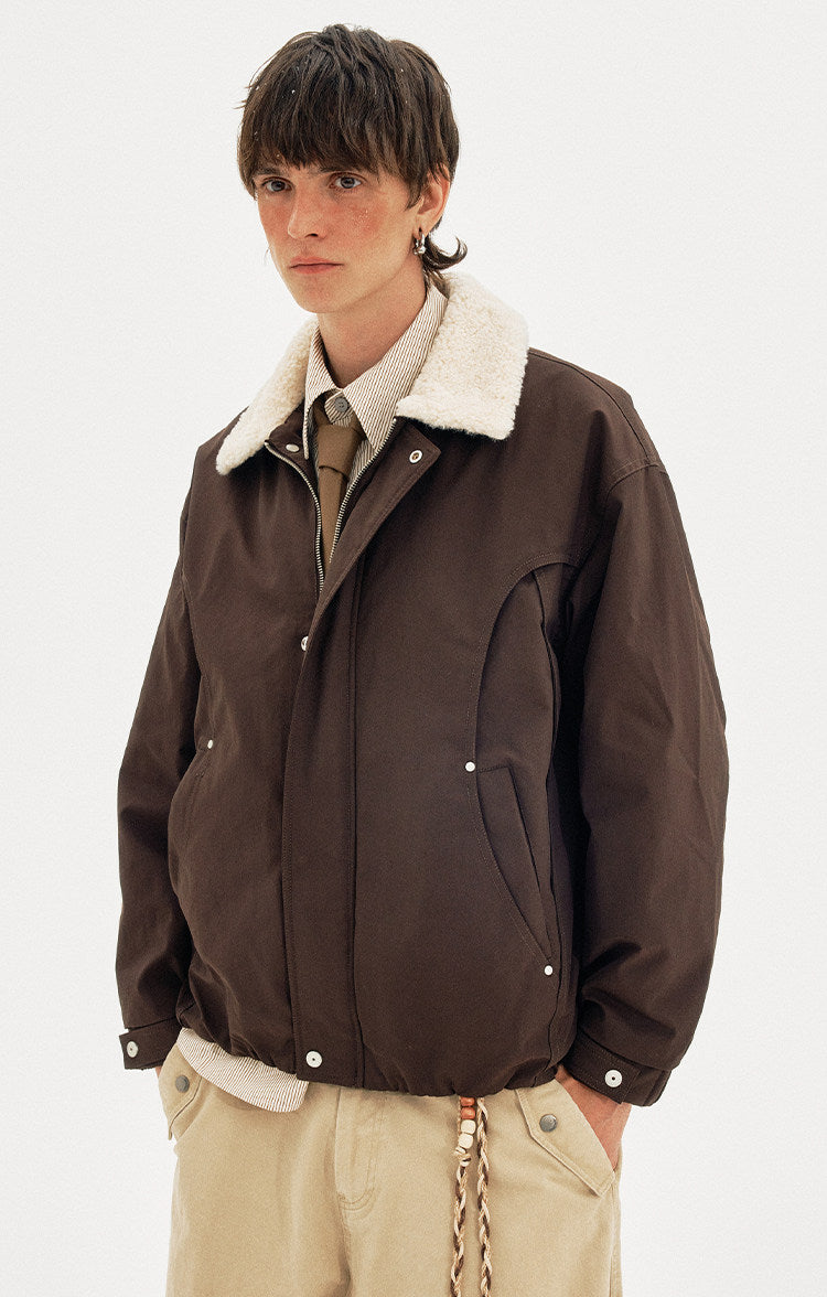 Unisex Retro-Style Casual Down Jacket