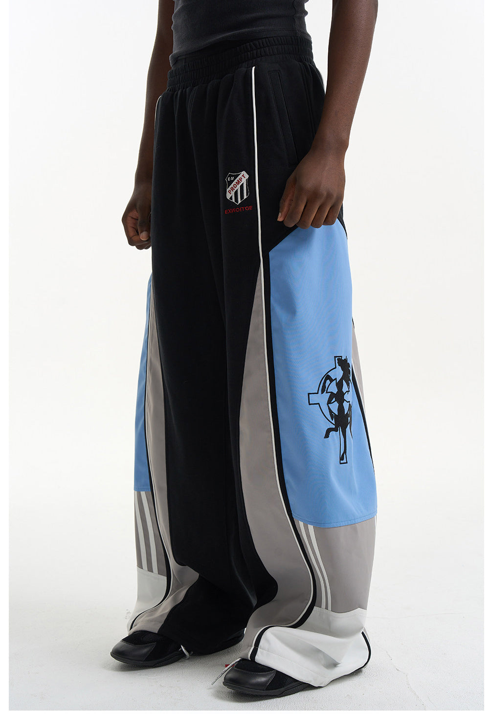 Embroidered Sporty Casual Pants