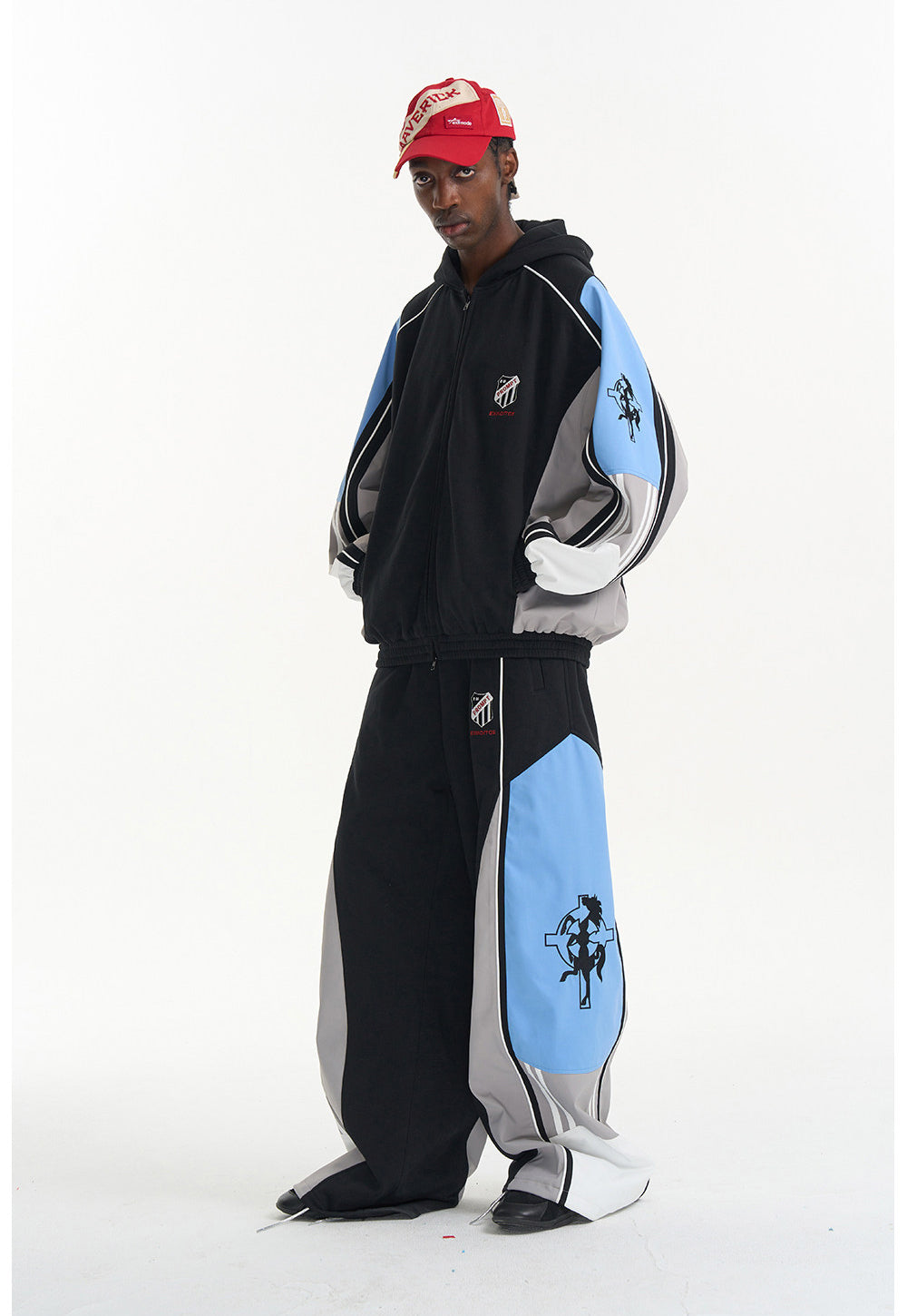 Embroidered Sporty Casual Pants