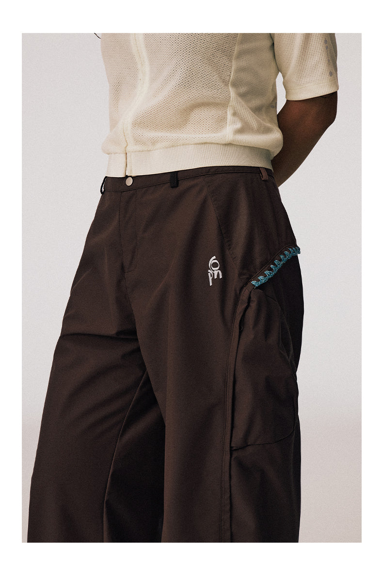 Hand-Knitted Cocoon-Shaped Casual Pants