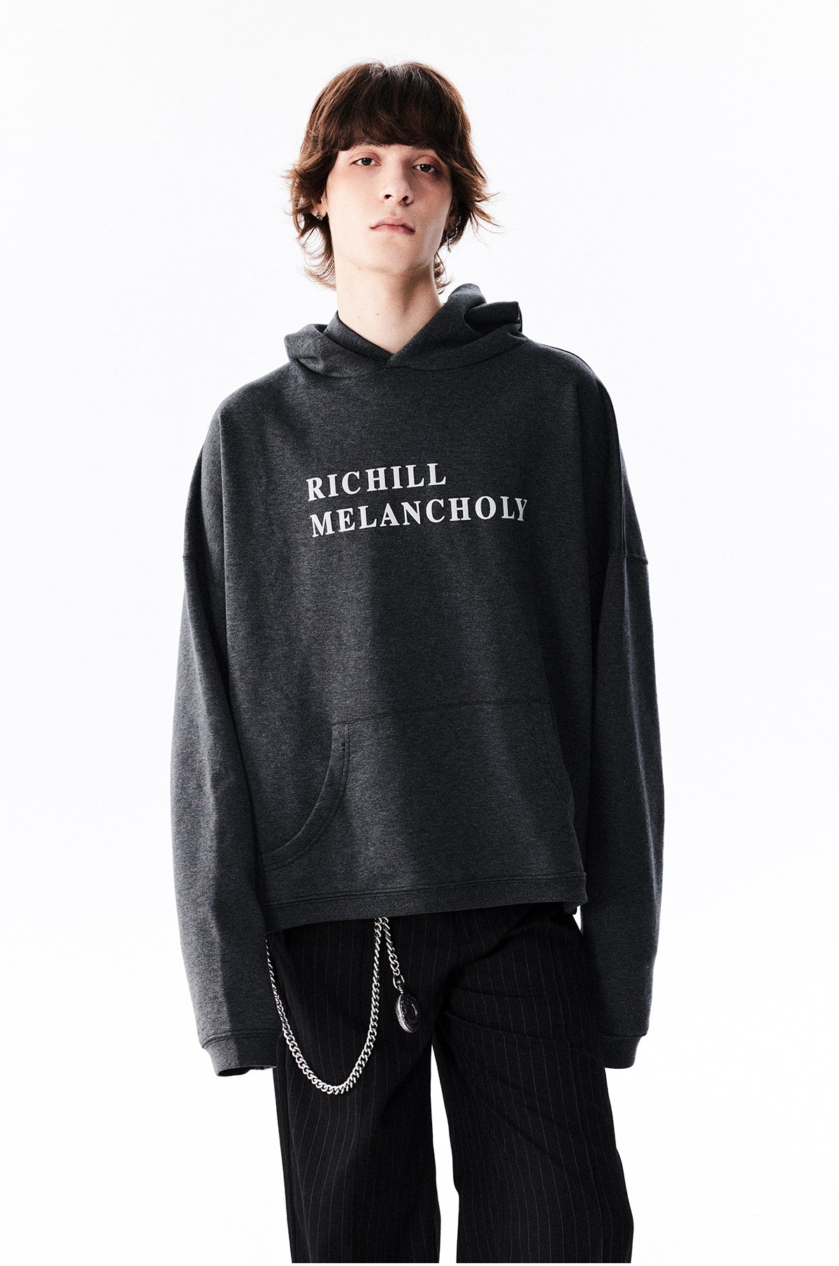 Slogan Print Hooded Sweatshirt