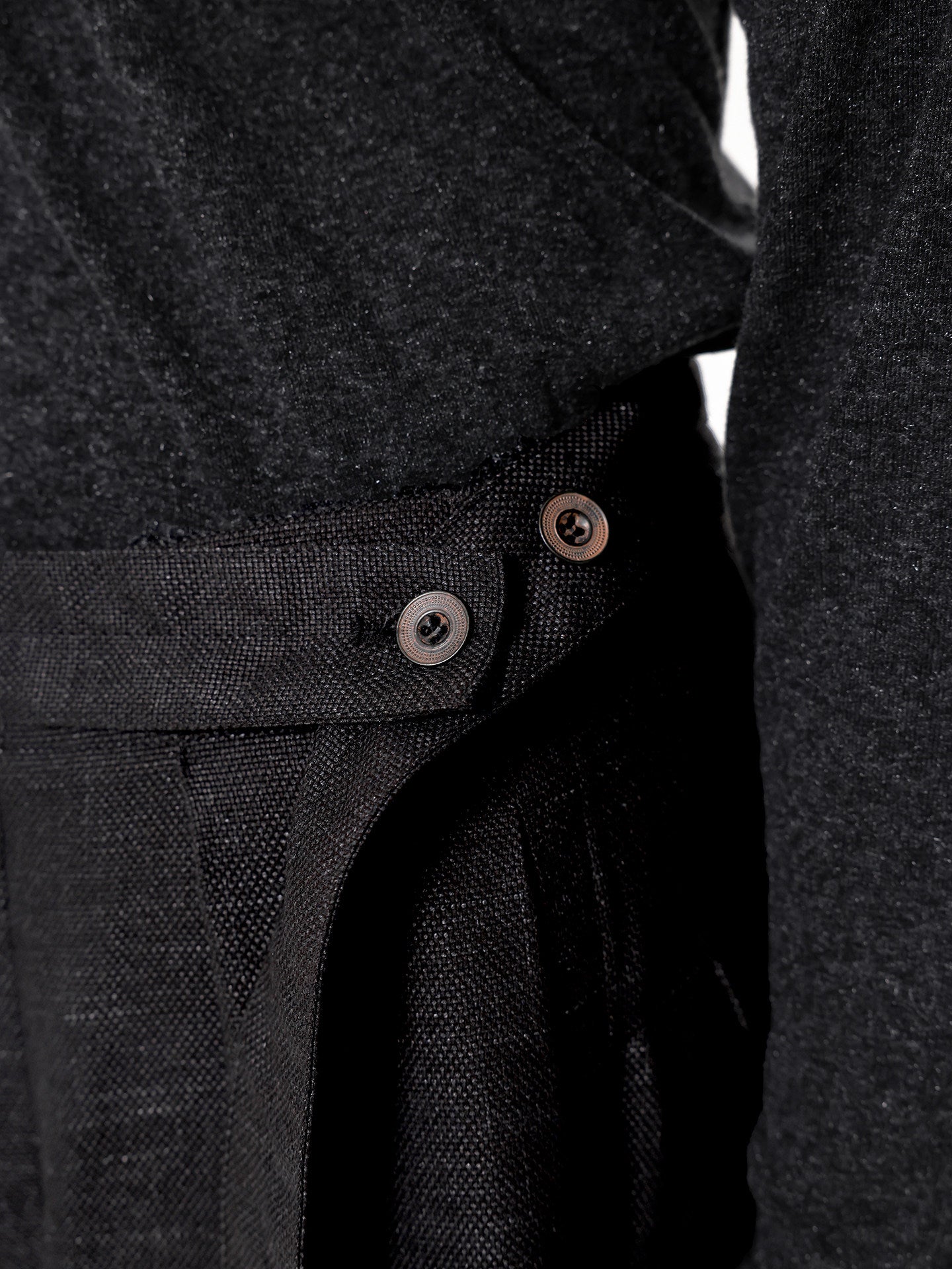 Linen-textured Casual Pants