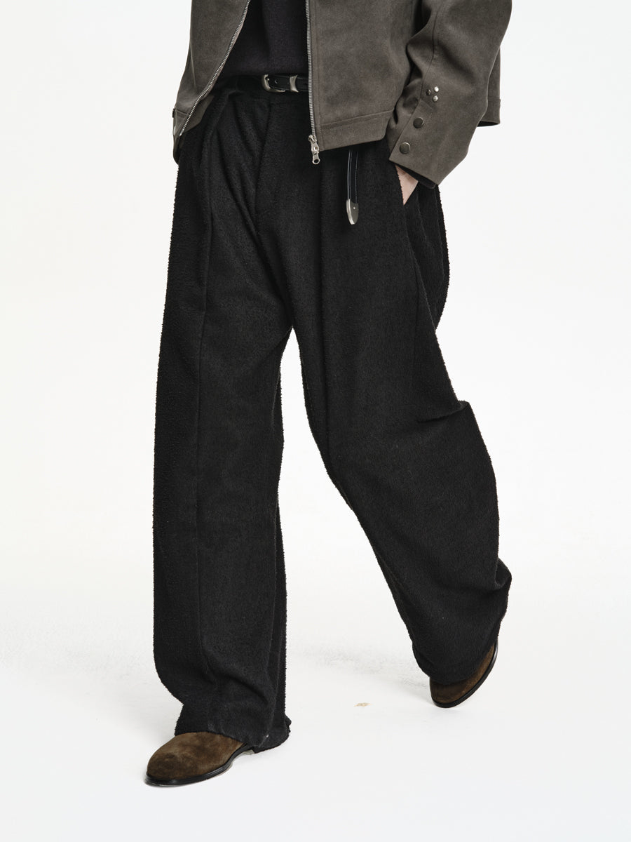 Custom-Woven Twill Casual Pants