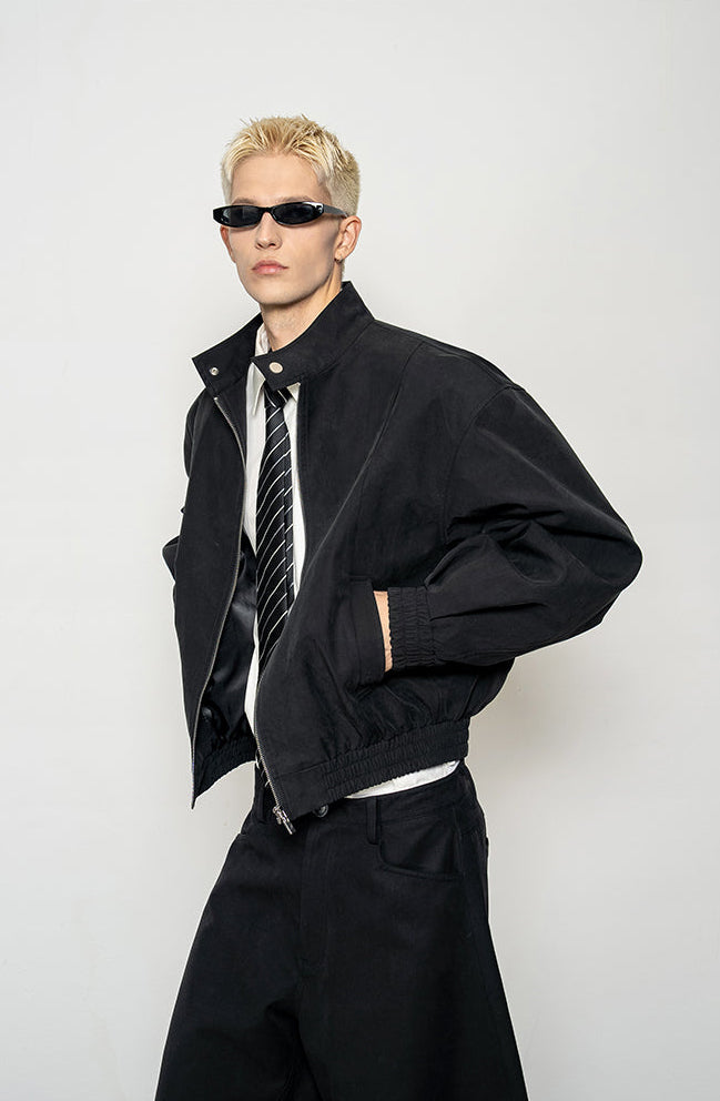 Wide Stand Collar Jacket