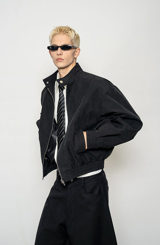 Wide Stand Collar Jacket