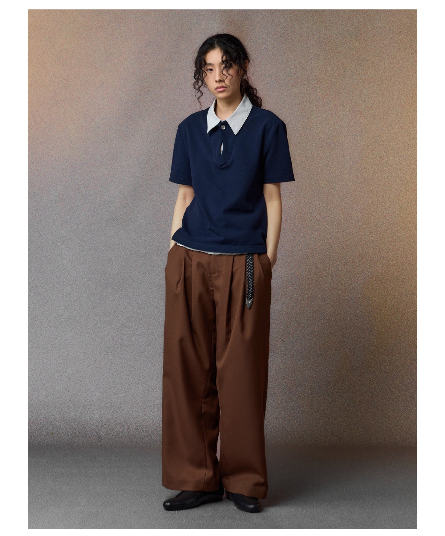 Faux Two-Piece Polo Shirt