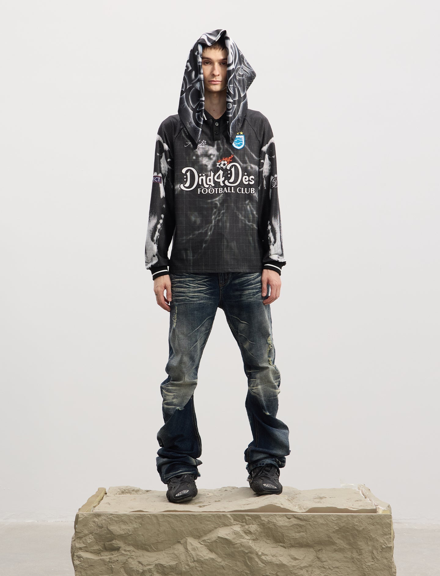 Printed Sports Polo Shirt