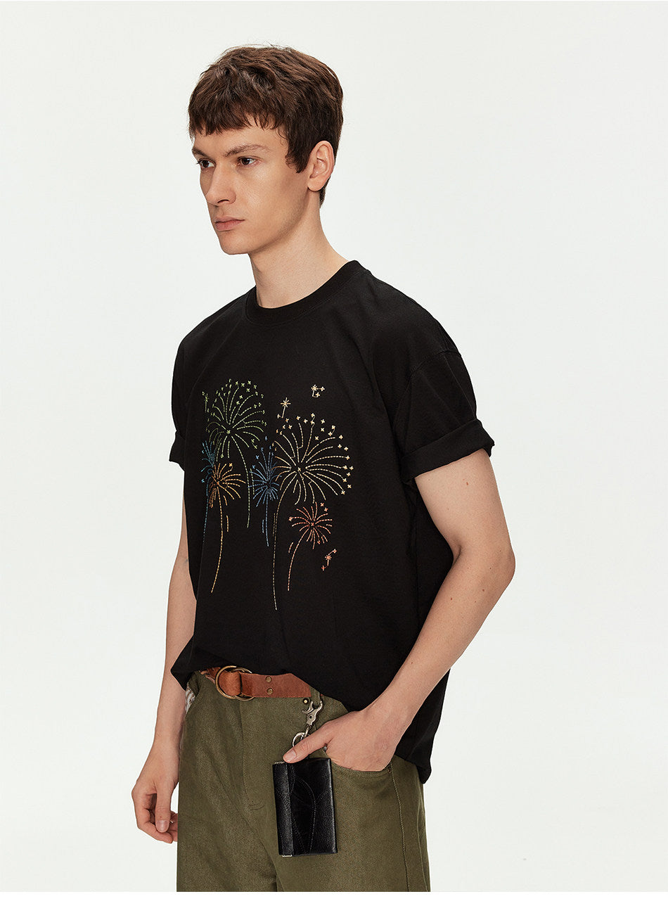 Oversized T-Shirt with Embroidery