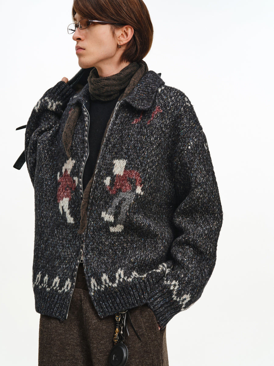 Jacquard Blend Cardigan