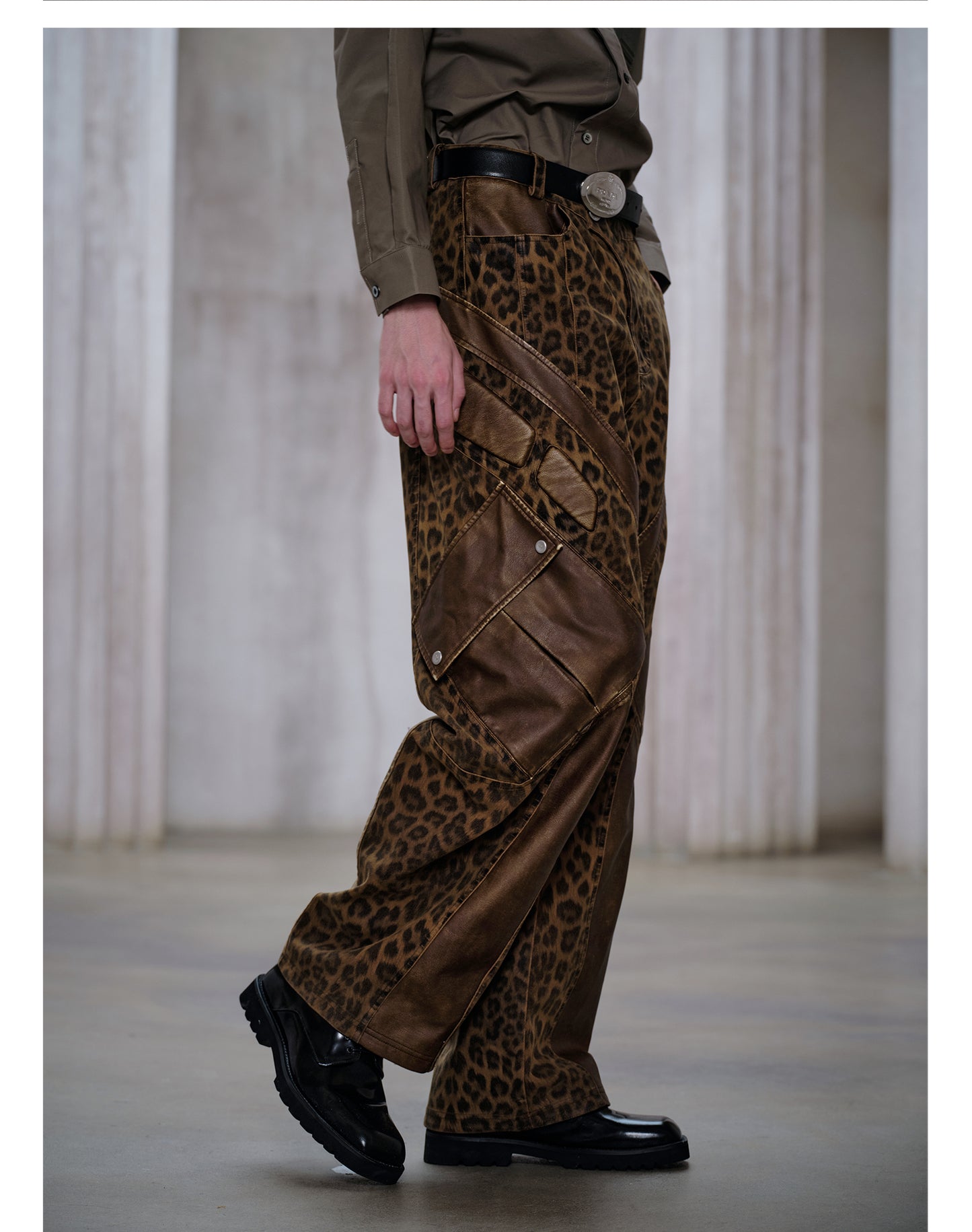 Leopard Print Casual Pants