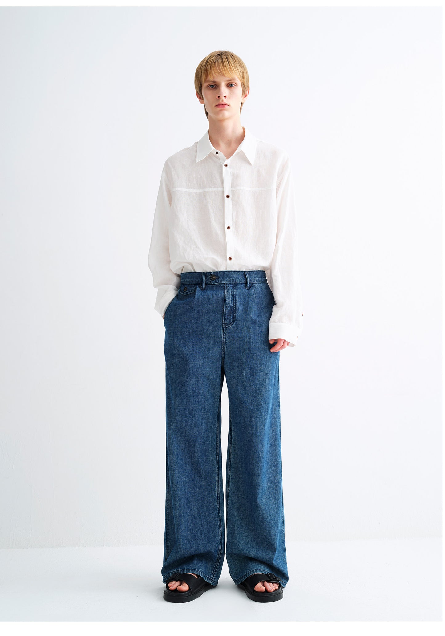 Linen-Blend Relaxed-Fit Shirt