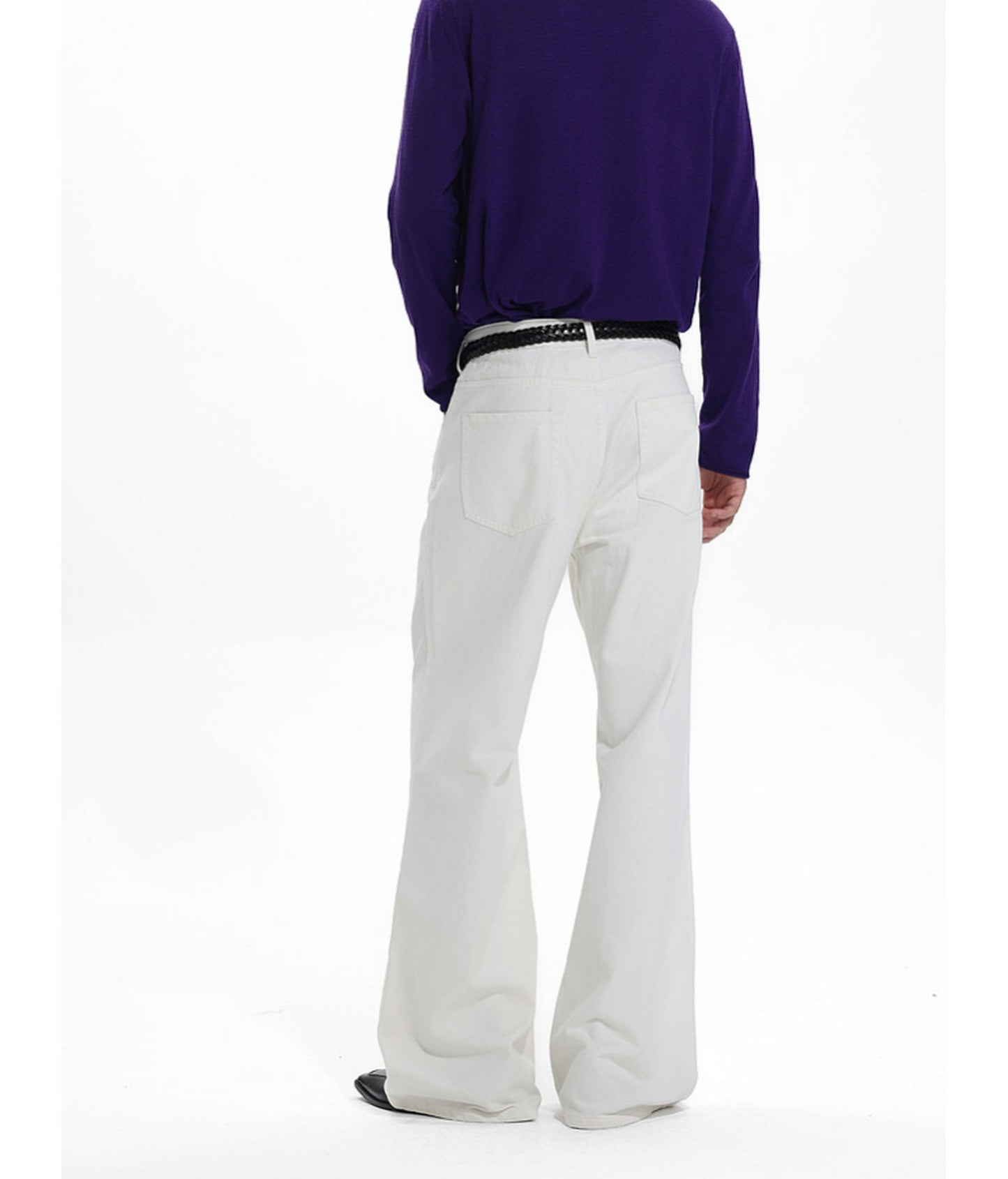 Low-Waist Straight-Leg Casual Pants