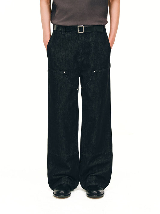Silver Thread Denim Logging Pants