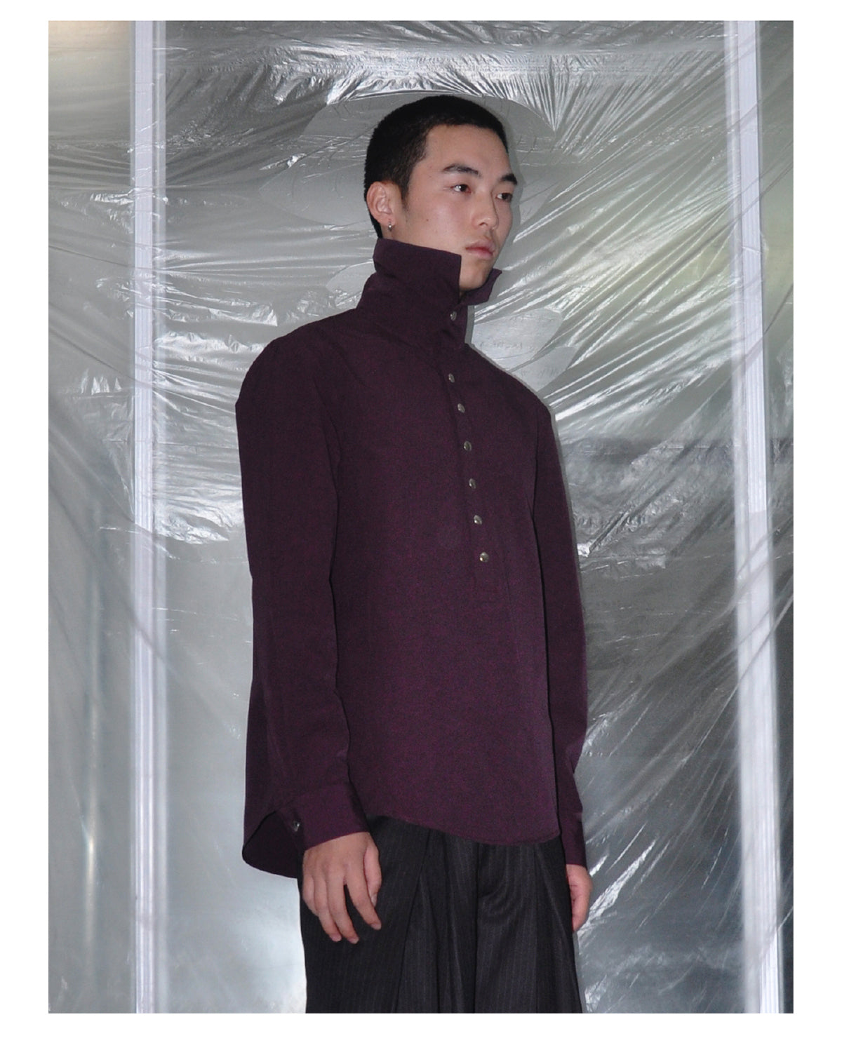 Multi-button pullover shirt