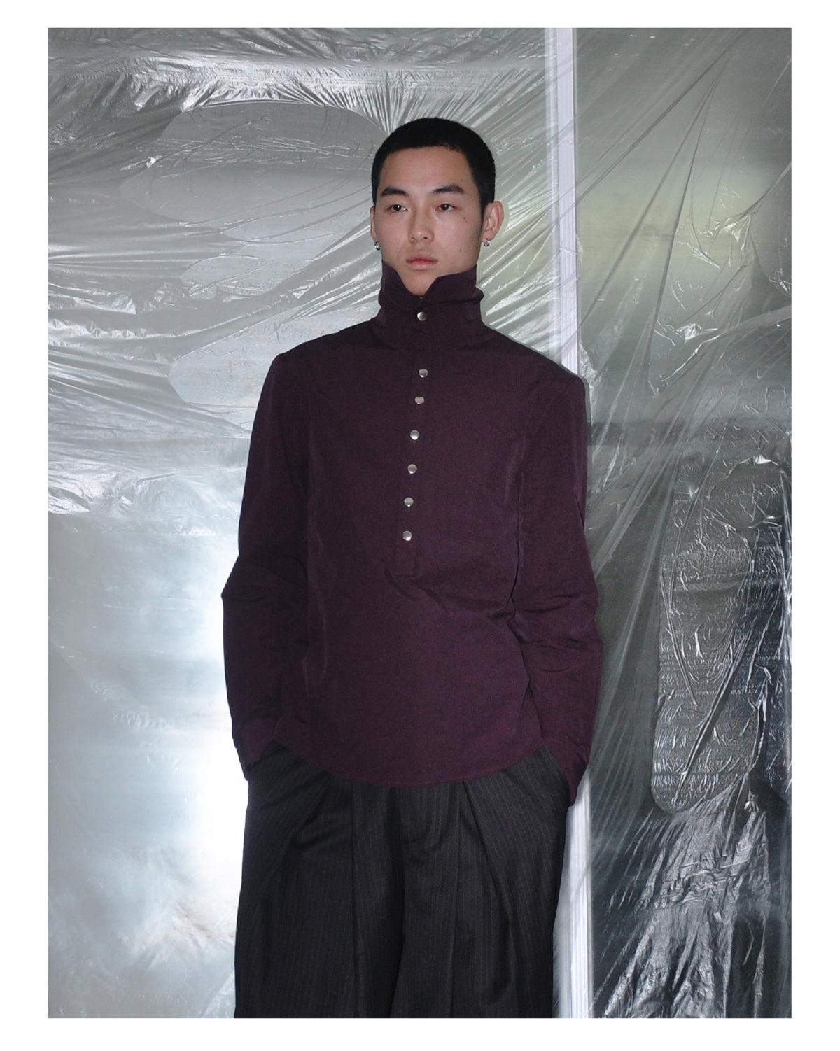 Multi-button pullover shirt