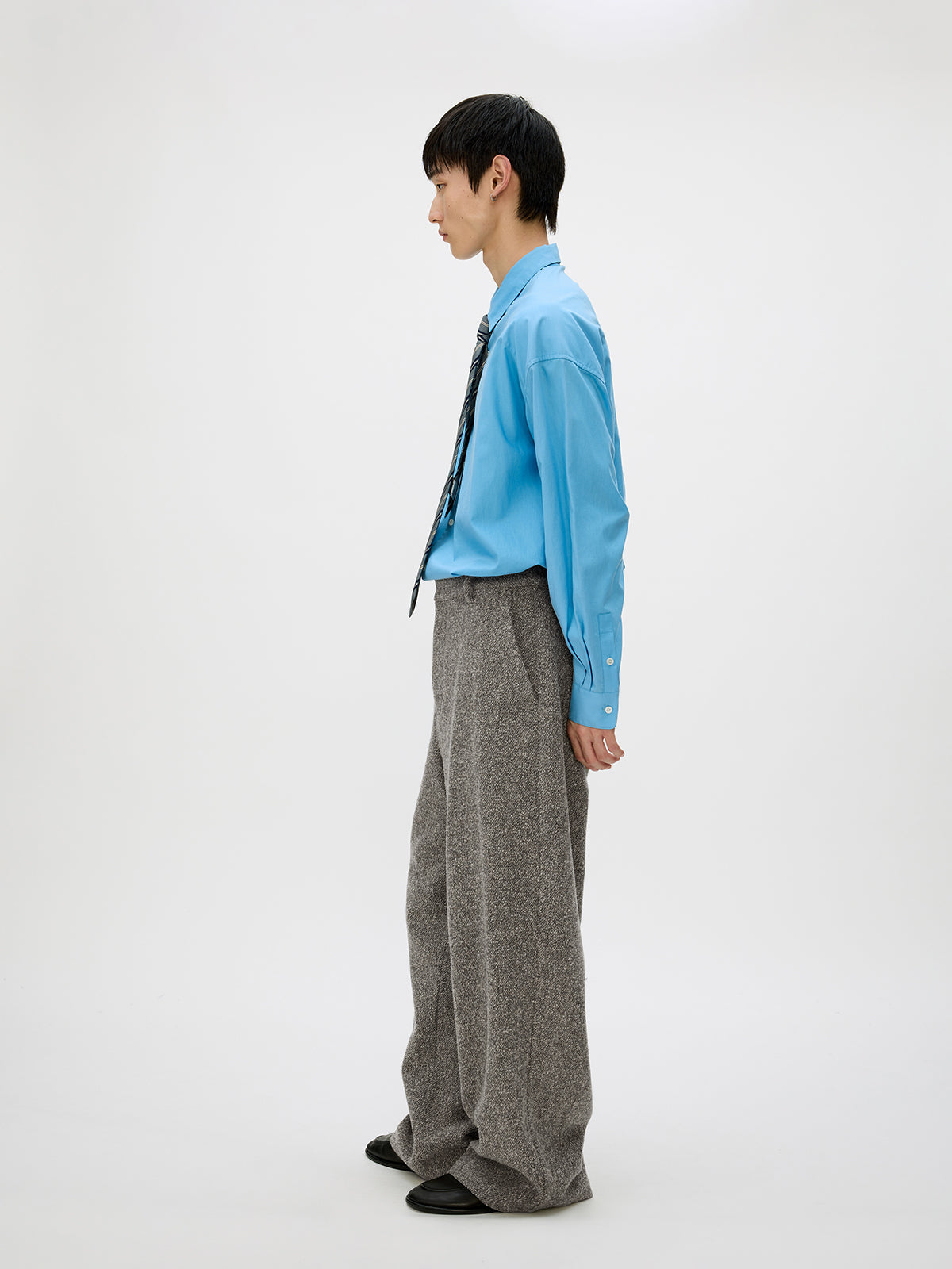 Tweed Loose Casual Pants